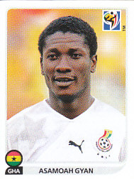 Asamoah Gyan Ghana samolepka Panini World Cup 2010 #331